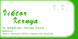 viktor kernya business card